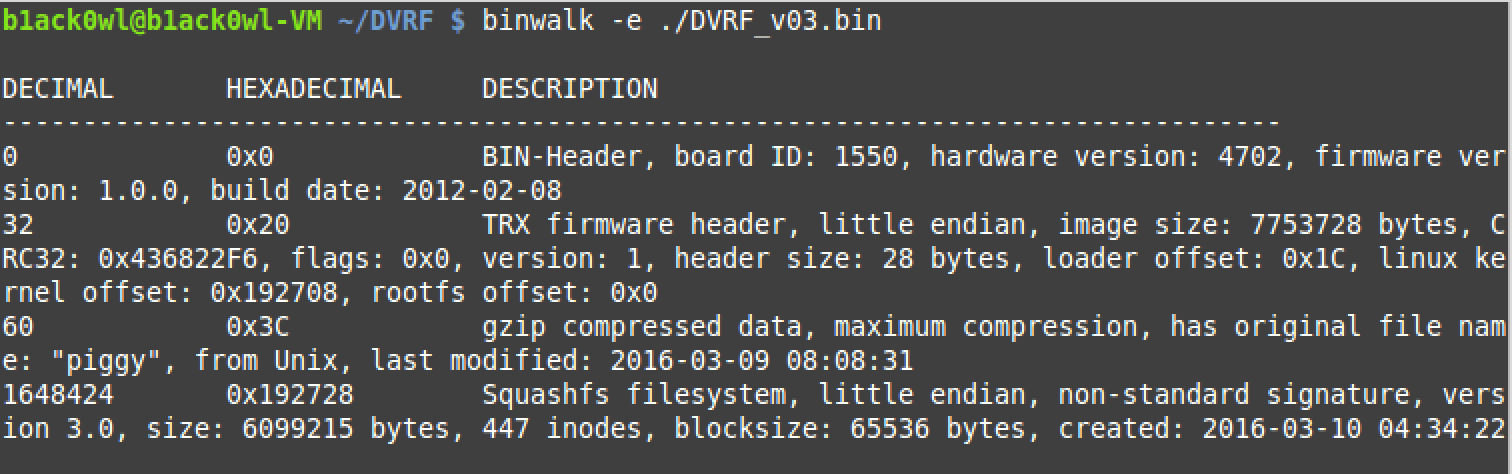 binwalk results