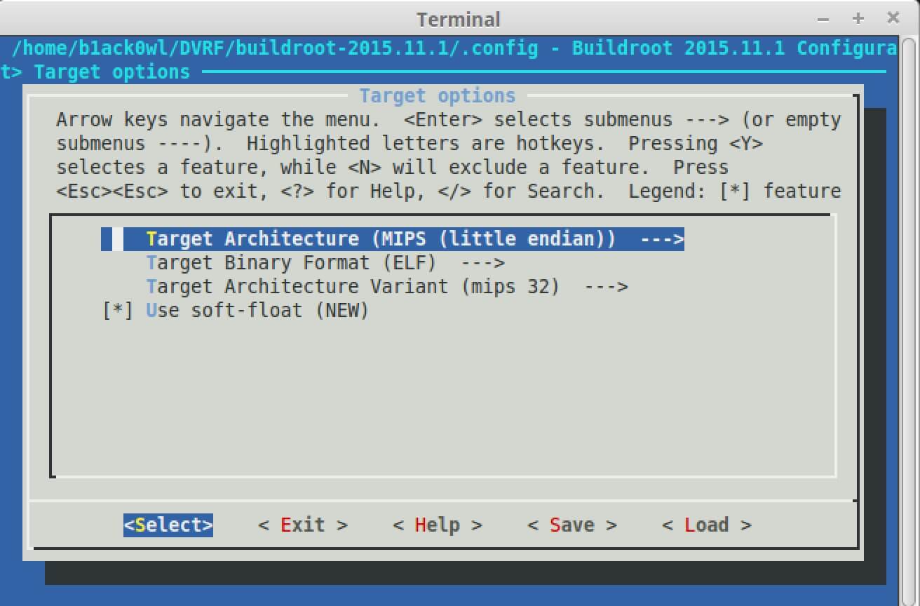 terminal configuration