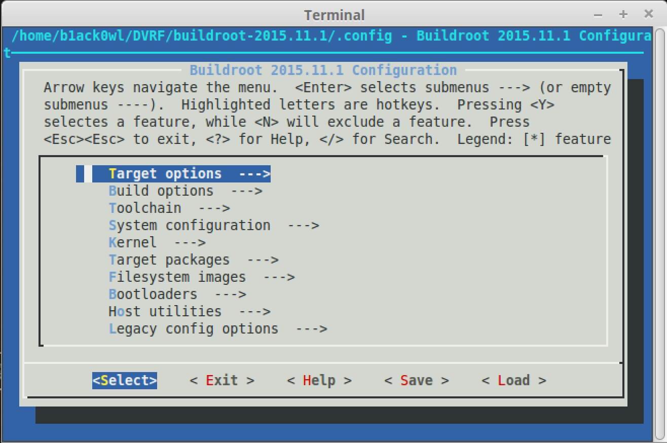 Buildroot configuration